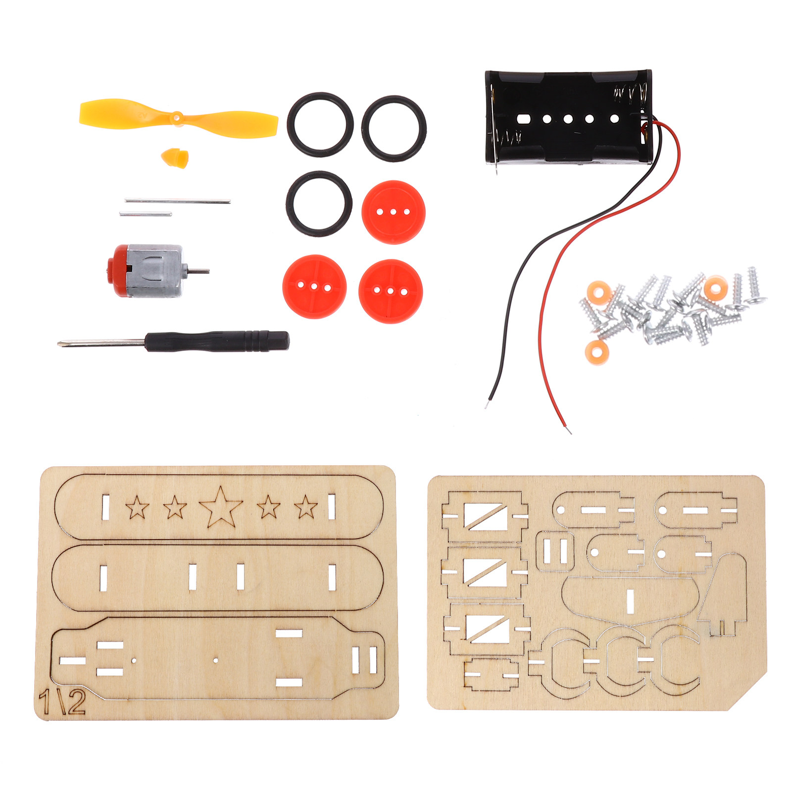 Kids Education Kit - 1Set Houten DIY Glijvliegtuig Kit voor