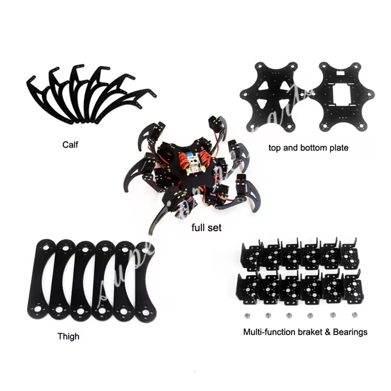 Coding Robot Toy - 18 DOF Aluminium Hexapod Spider Beugel
