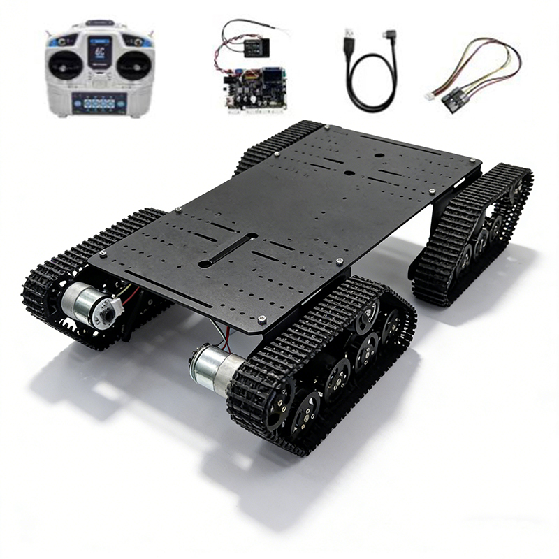 Coding Robot Toy - Geassembleerde grote RC tankrupsvoertuig met motor