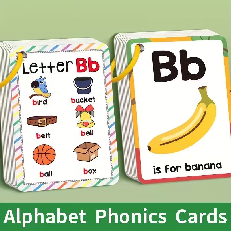 Phonics Card Game - Alfabetische fonetische flitskaarten voor peuters en