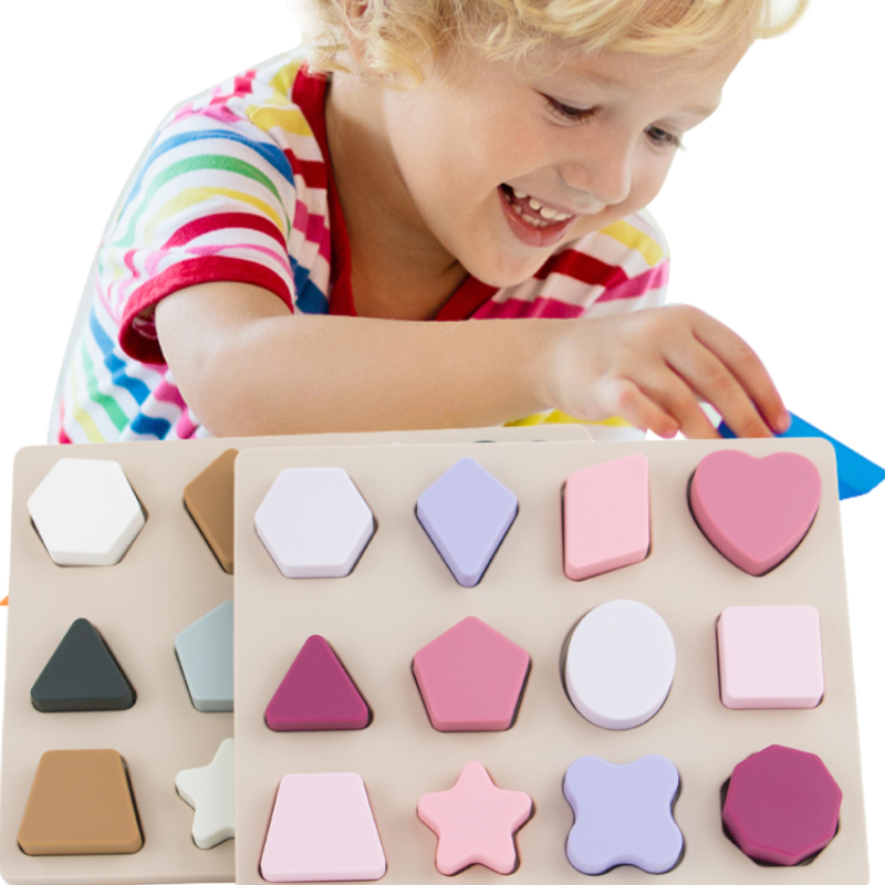 Kids Educational Game 2 - Bitable Siliconen Puzzel Montessori Speelgoed voor