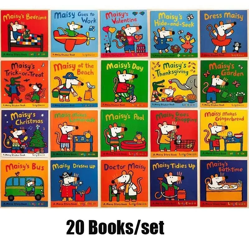 Kids Early Education Books - 20 Boeken/Set Maisy Mouse Engelse Foto