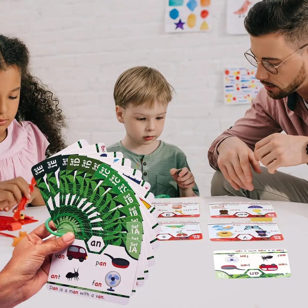 Phonics Card Game - ABLJ Phonics Sight Words Flash-kaarten Leren