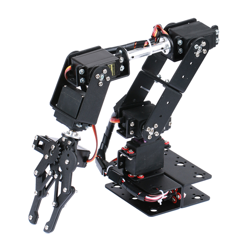 Coding Robot Toy - STEAM DIY 6-DAG Robot Metaallegering Mechanische