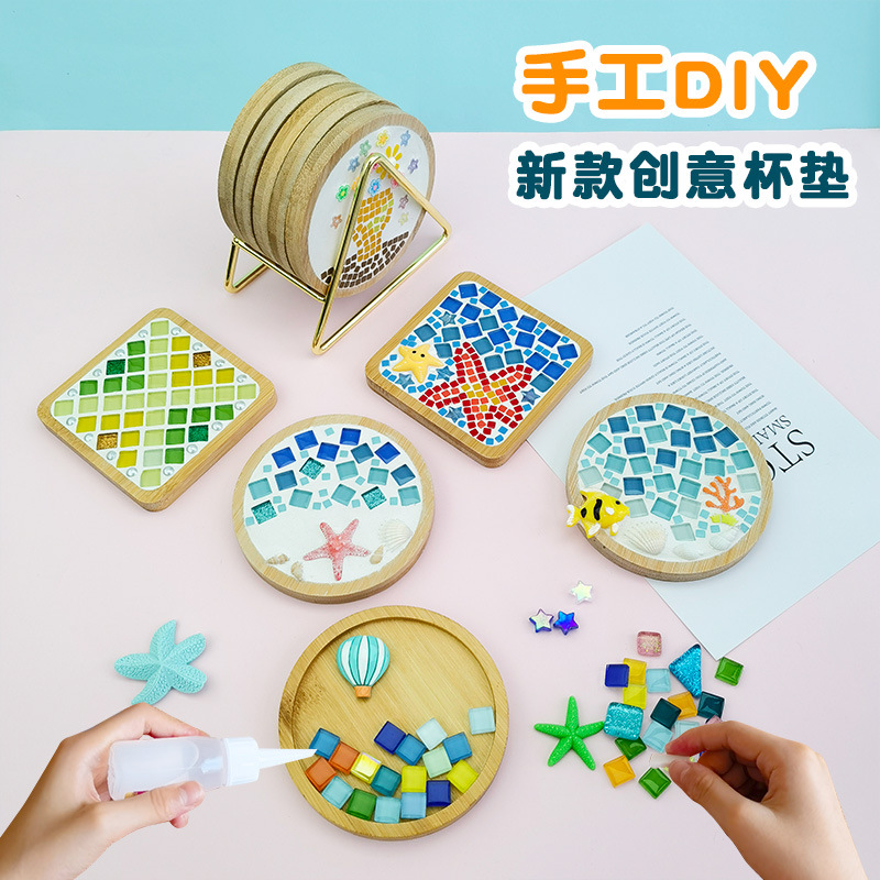 Kids Education Kit - Mozaïek Onderzetter DIY Handgemaakte Educatieve Knutselset