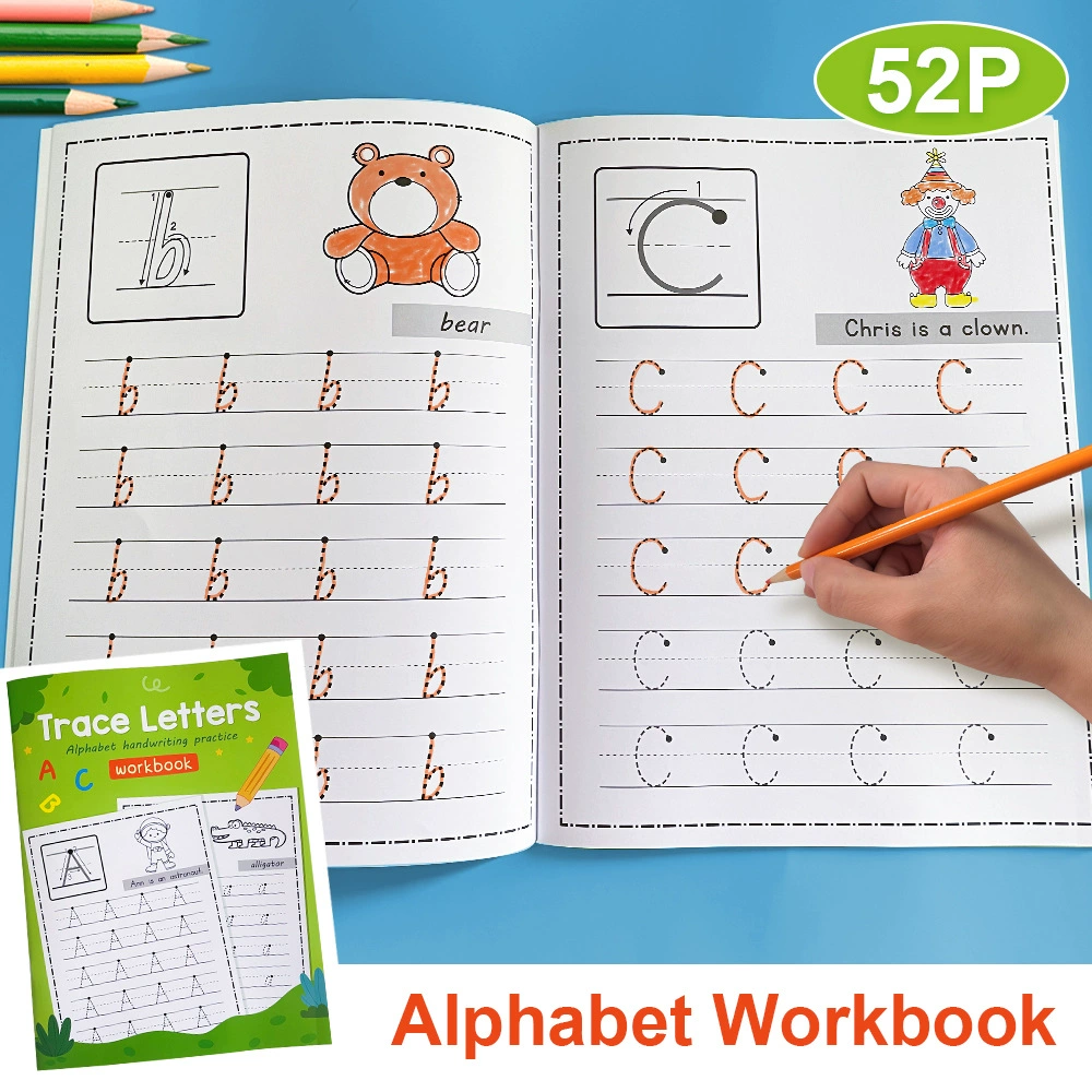 Kids Education Worksheet - Alfabetische oefenboekjes voor vroege educatie -