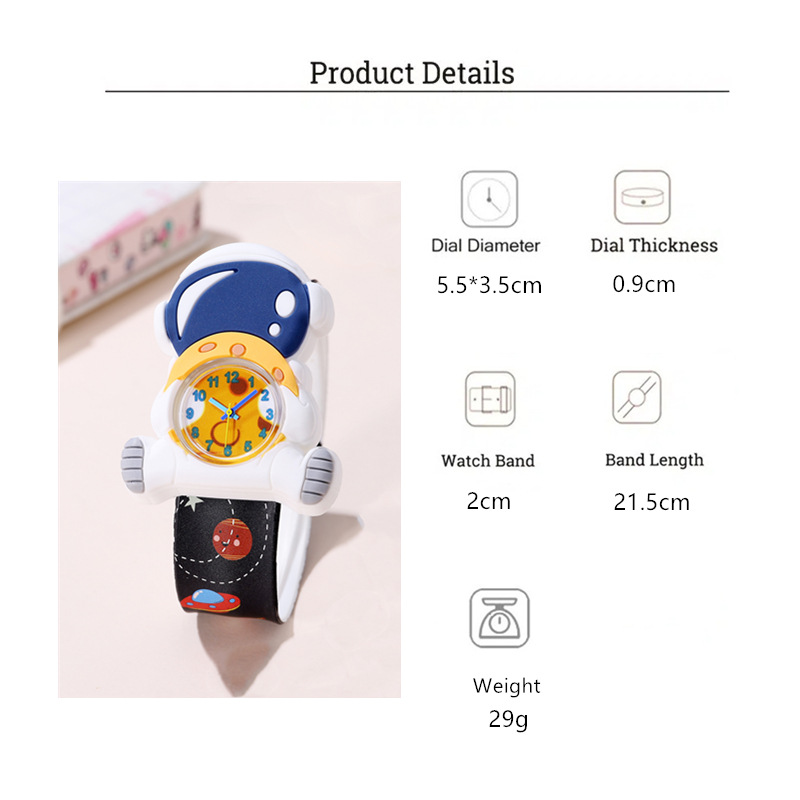 Cartoon Astronaut Kids Slap Wa - Kids Educational Watch recensie en prijs