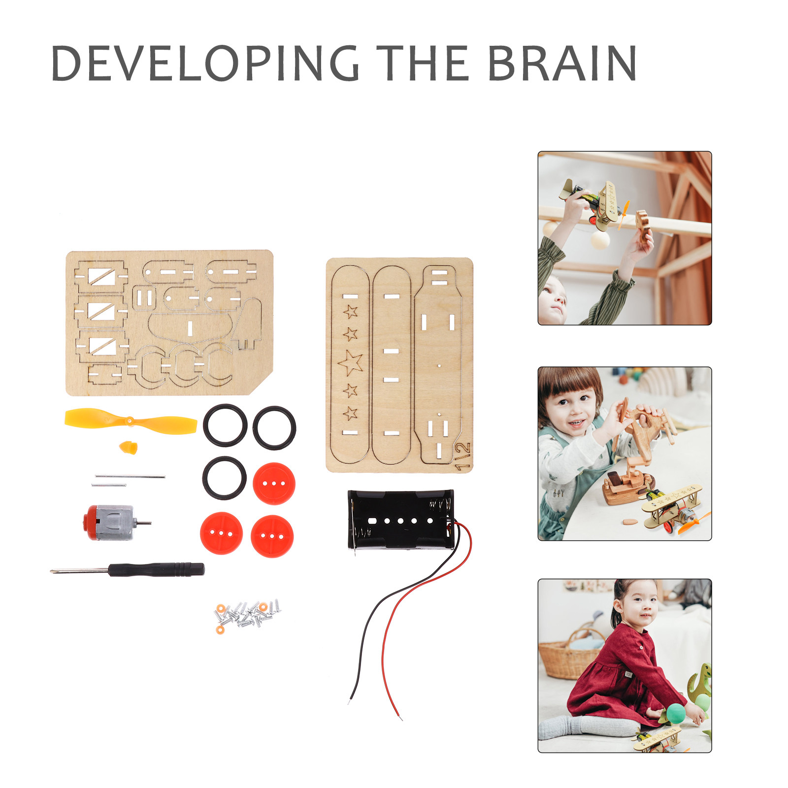 1Set Houten DIY Glijvliegtuig  - Kids Education Kit recensie en prijs