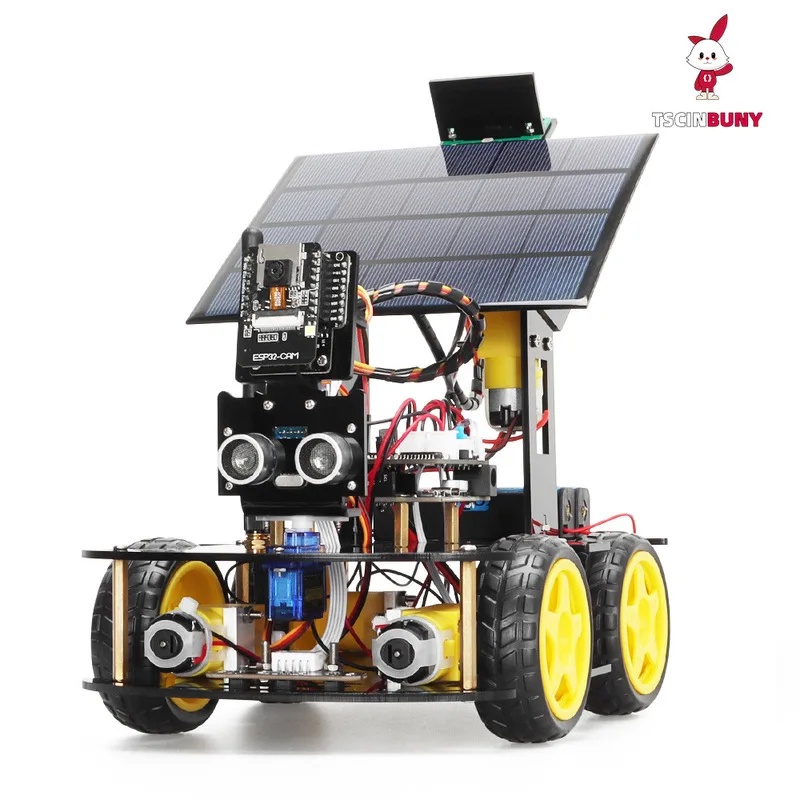 Zonne-aangedreven ESP32 CAM pr - Coding Robot Toy recensie en prijs
