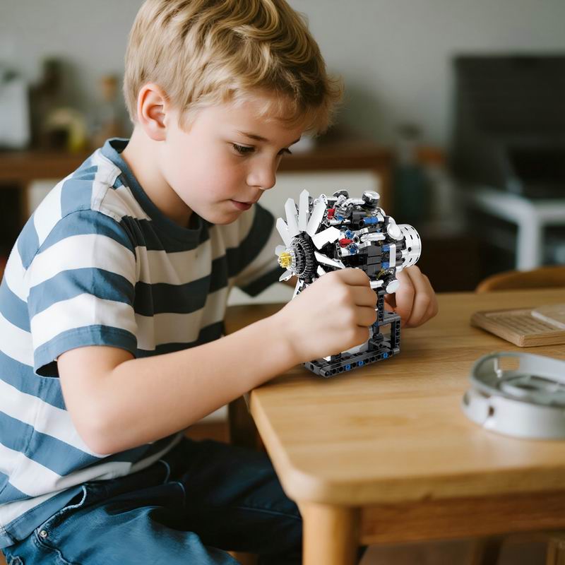 G8910 Luchtvaart V8 Motor 558- - Kids Education Kit recensie en prijs