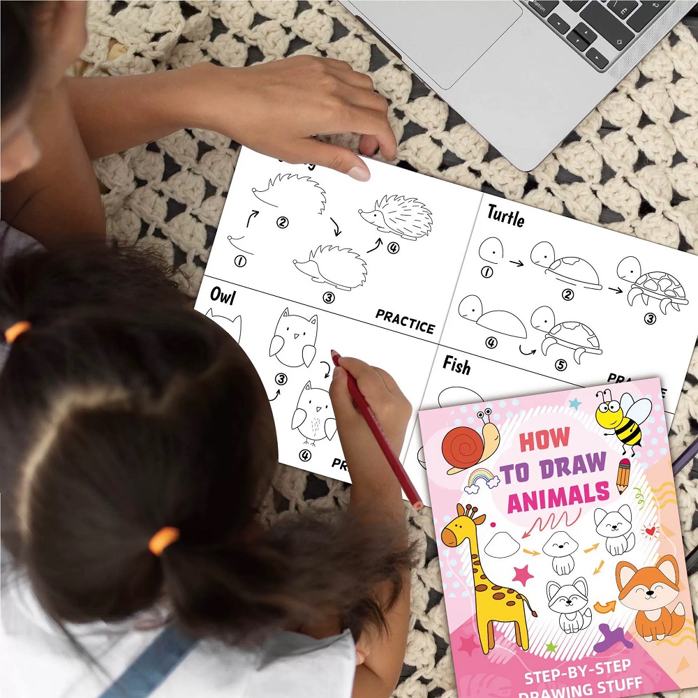 Hoe teken je dierlijk cartoon  - Kids Early Education Books recensie en prijs