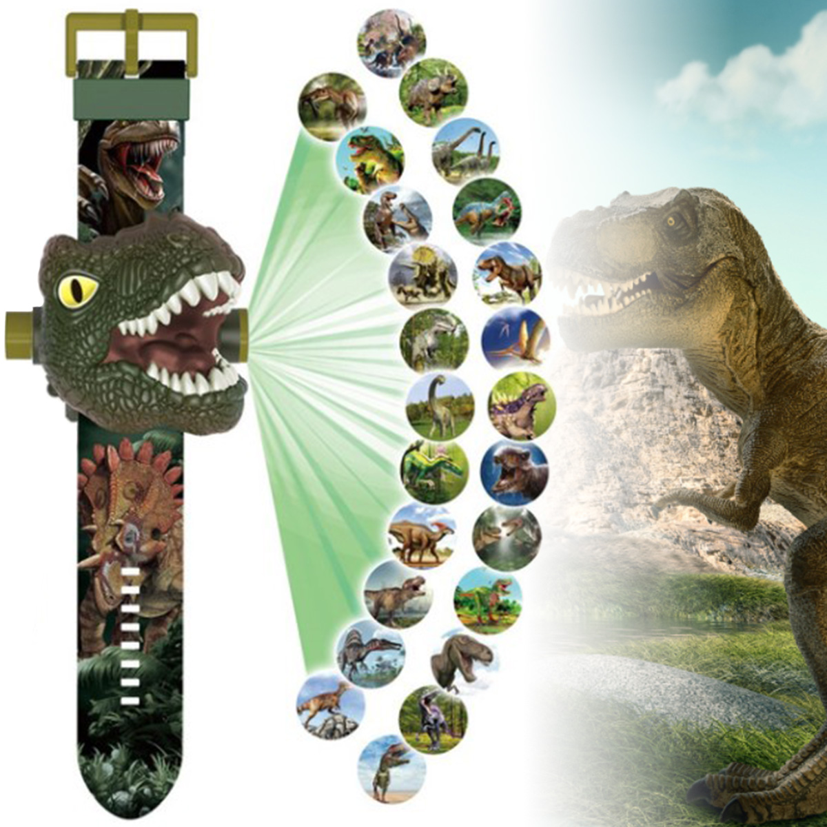 Kinderen dinosaurus projectie  - Kids Educational Watch recensie en prijs