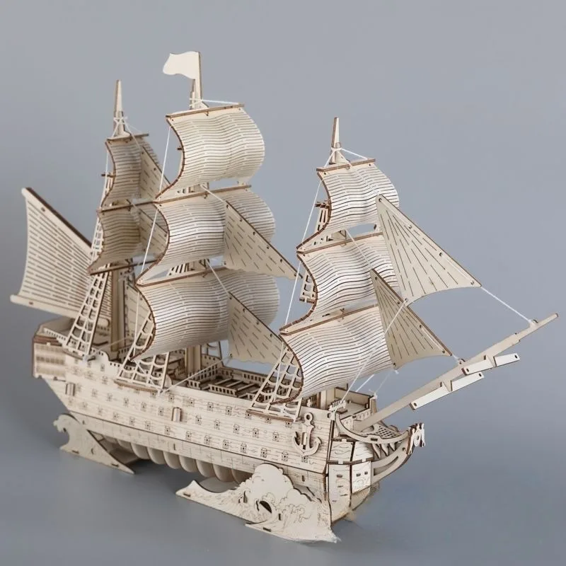DIY Zeilschip Speelgoed 3D Hou - Kids Education Desk recensie en prijs