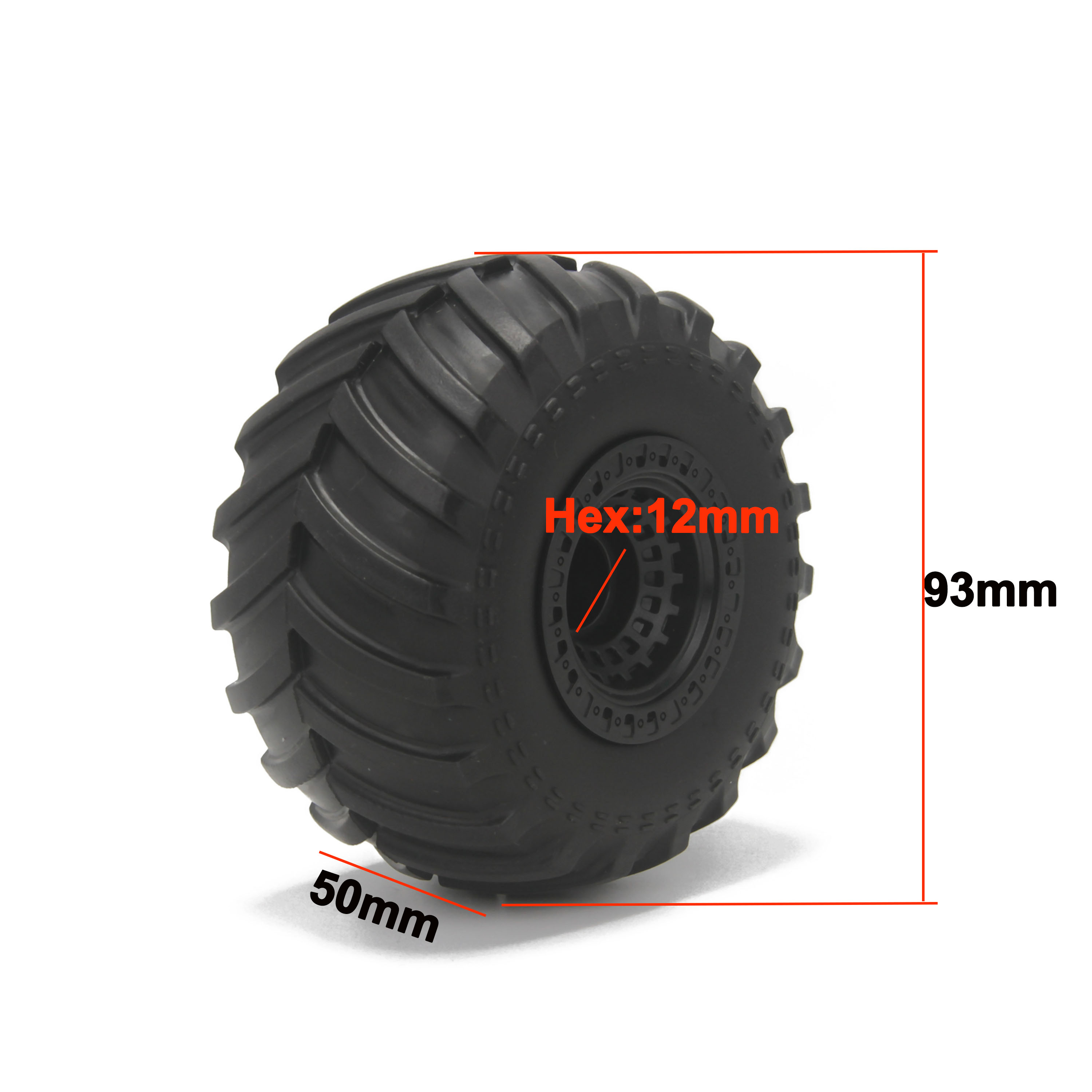 93mm 1/14 RC auto rubberen ban - Hot Wheels Car Monster Trucks recensie en prijs