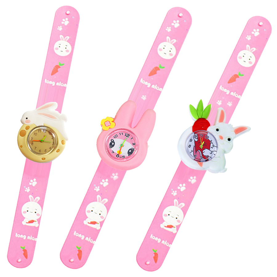 Bedrukte band Cartoon konijn k - Kids Educational Watch recensie en prijs