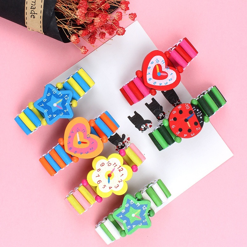 3 Stks/partij Houten Horloges  - Kids Educational Watch recensie en prijs