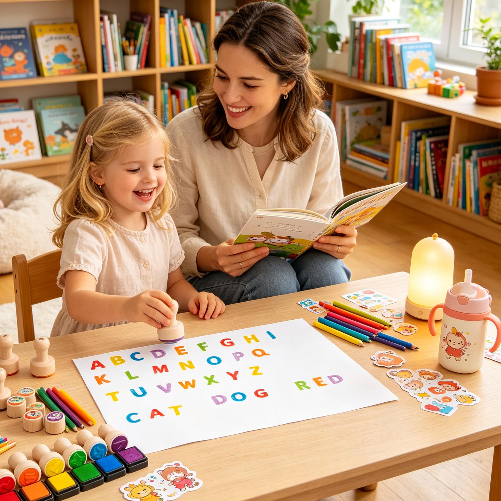 Briefstempels voor kinderen Al - Kids Education Desk recensie en prijs