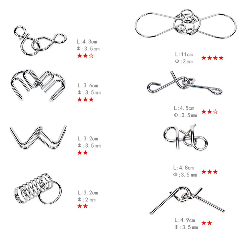 8 Stks/set Metalen Montessori  - Kids Education Kit recensie en prijs