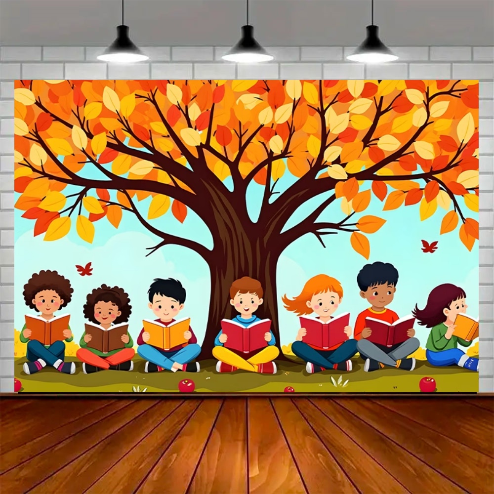 Wereldherfstleesdag Feestdecor - Kids Education Background recensie en prijs