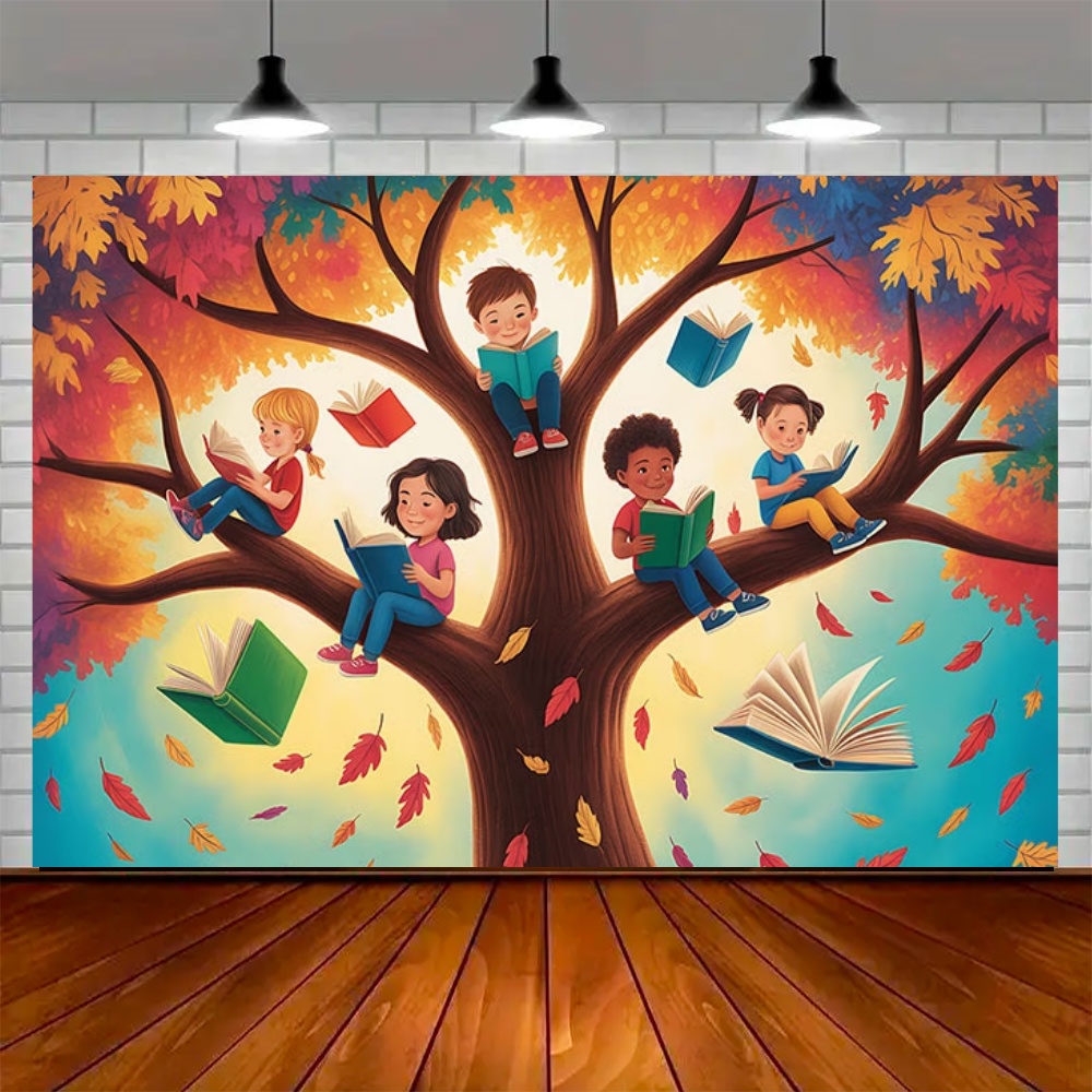 Wereldherfstleesdag Feestdecor - Kids Education Background recensie en prijs