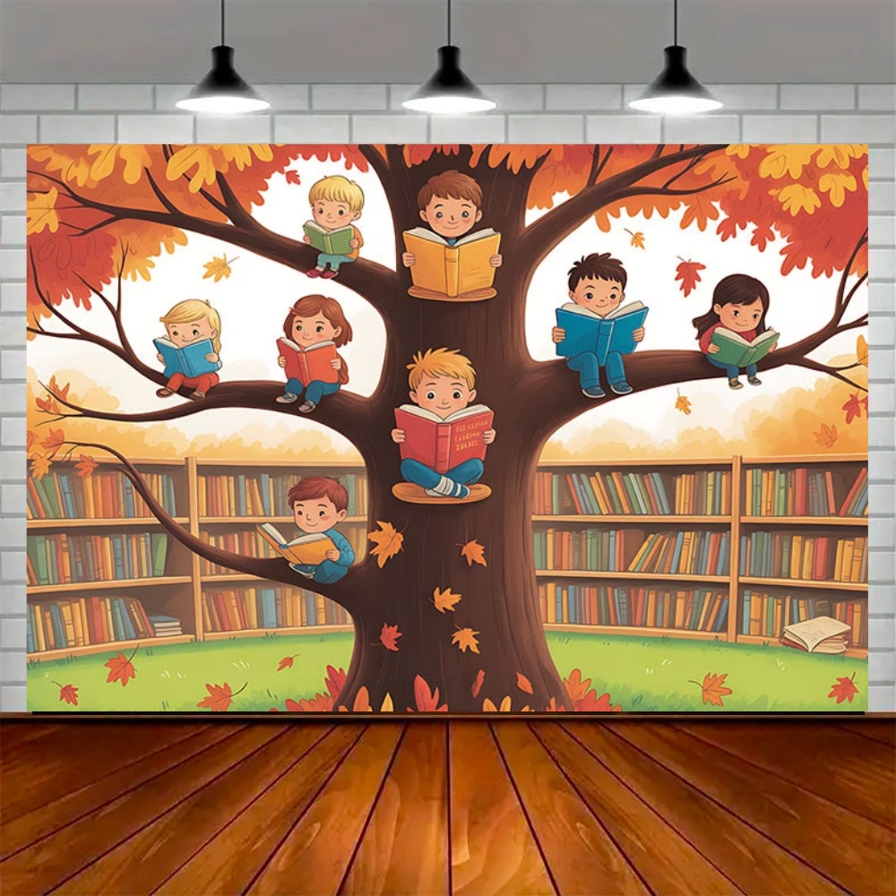 Wereldherfstleesdag Feestdecor - Kids Education Background recensie en prijs